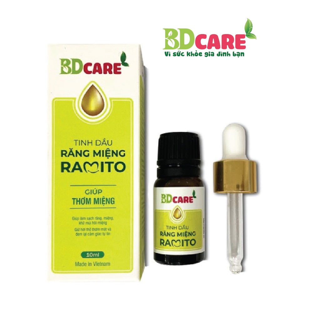 Tinh dầu răng miệng Ramito -10ml - làm sạch, tạo hơi thở thơm mát, phòng ngừa và hỗ trợ giải quyết các vấn đề răng miệng