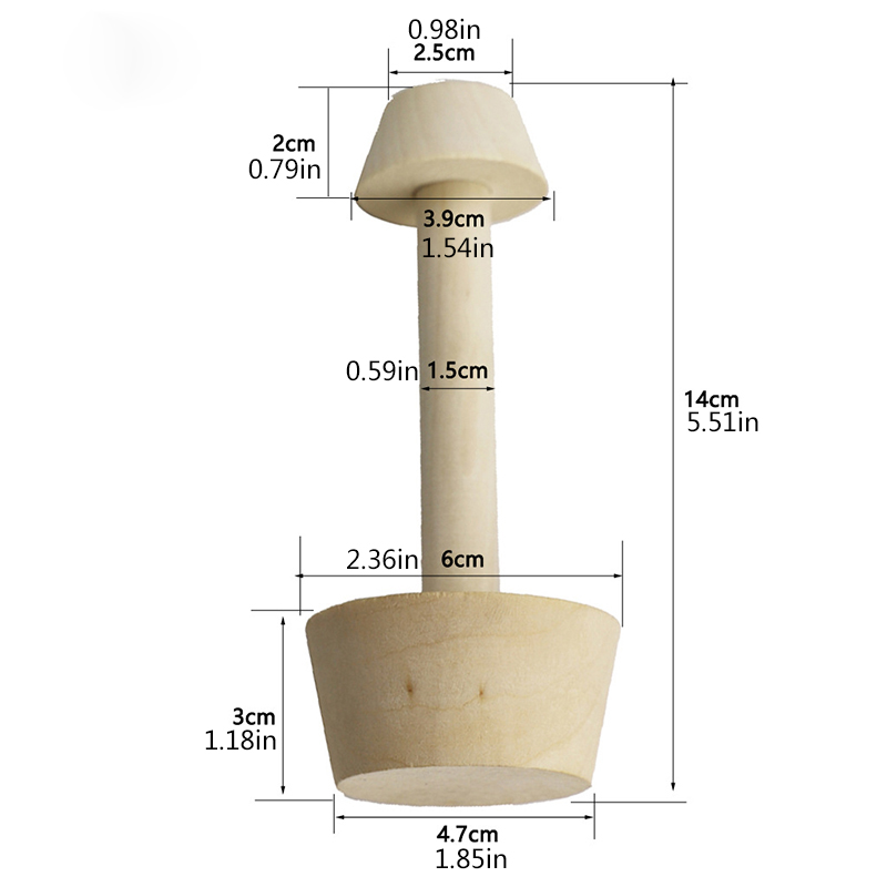 Khuôn Làm Bánh Tart Trứng Mini Bằng Gỗ Tiện Dụng Diy