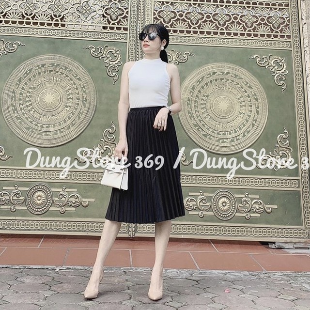 Chân Váy Xếp Ly Dáng Dài Xu Hướng Thời Trang 2021 Freeship, Chân Váy Xòe Xếp Li Nhiều Màu Hàng Cao Cấp Loại 1 QC Mới | BigBuy360 - bigbuy360.vn
