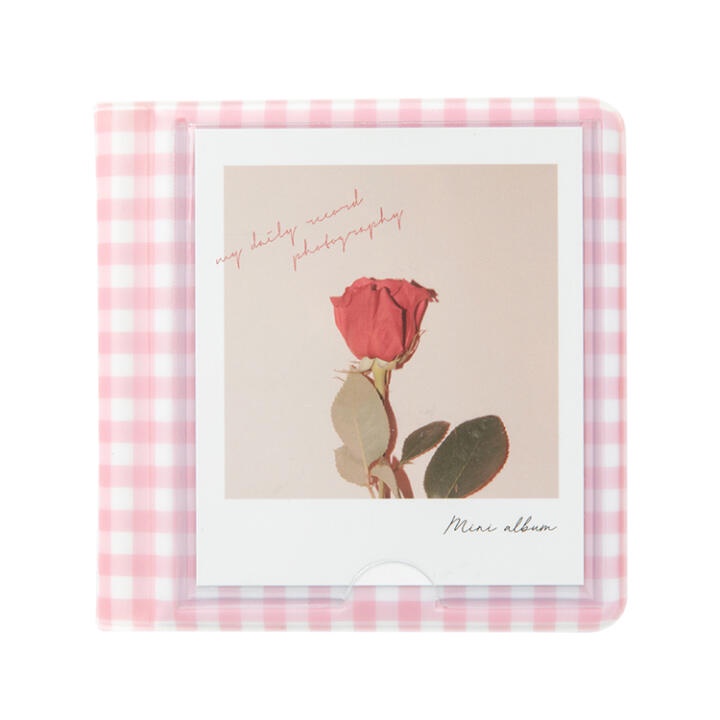 Binder Collect Book ARTBOX Hàn Quốc Đựng Ảnh Polaroid Photocard Nhãn Dán Họa Tiết Caro 16 Sleeves