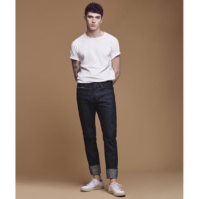 Áo thun nam Nhật Bản Gold Rhino màu trăng