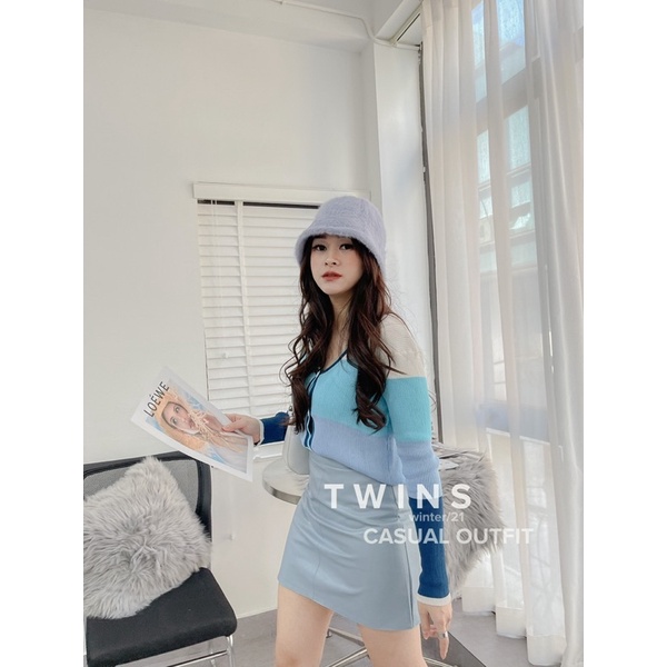 Chân váy da basic Julia 1802