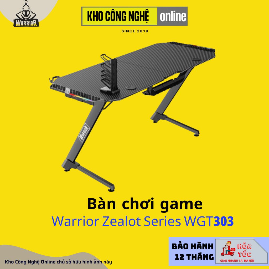 Bàn chơi game WARRIOR Zealot Series WGT303 (Hàng chính hãng)