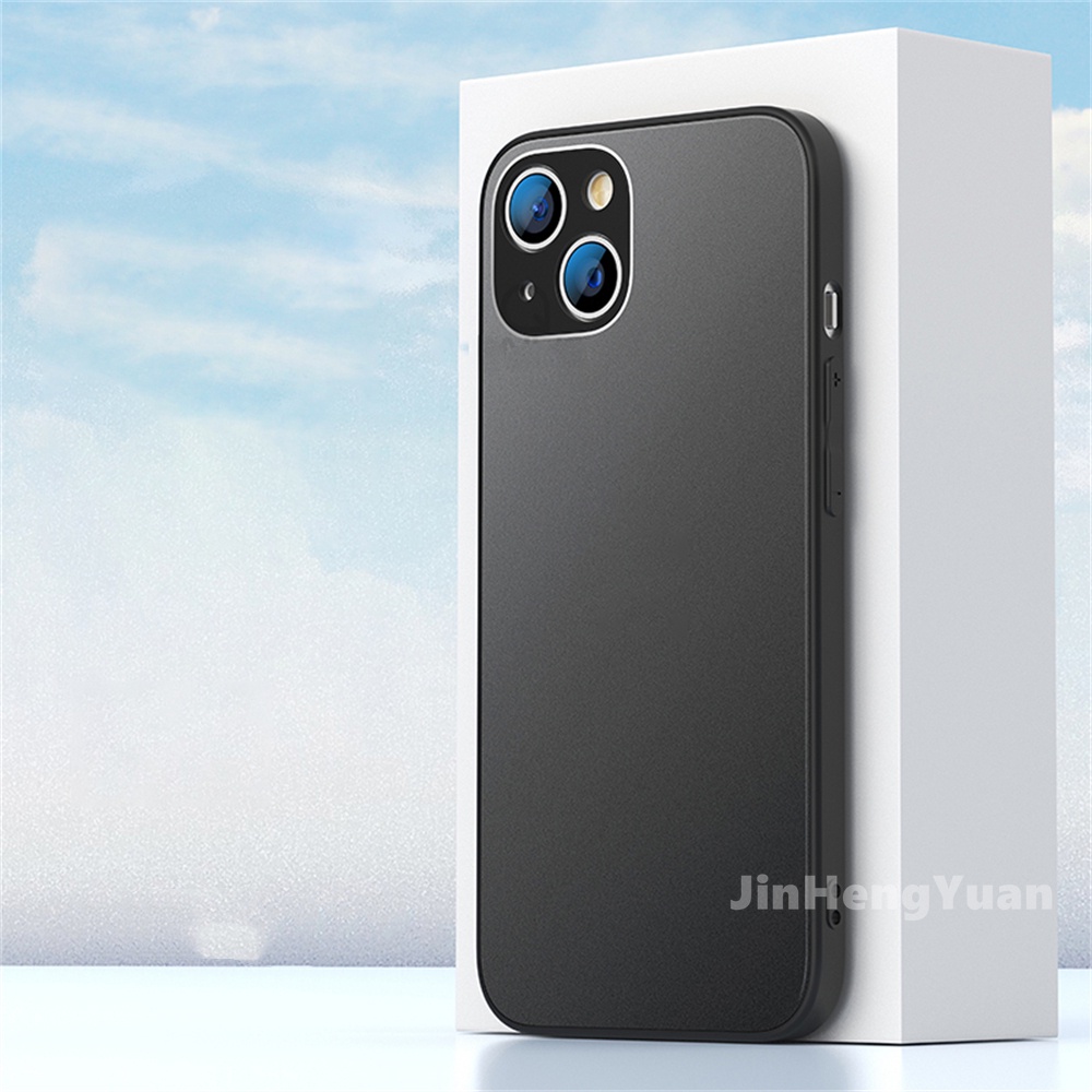 Ốp Điện Thoại Mặt Kính Nhám Chống Bám Vân Tay / Trầy Xước Cho IPhone 14 13 12 11 Pro Max XR X XS