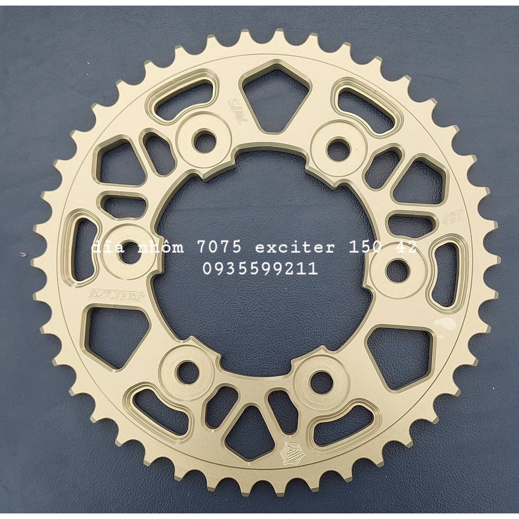 NSD dĩa nhôm 7075 kèm nhong sên RECTO EXCITER 150 14-42-124L