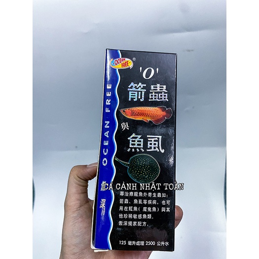 DUNG DỊCH OCEAN FREE 0 ANCHOR WORM &amp; FISH LICE 125ML CHO CÁ RỒNG