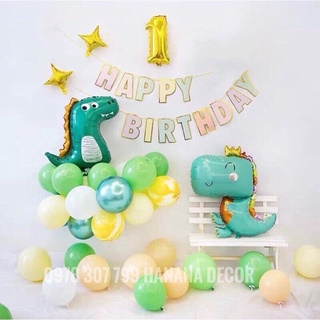 Mẫu mới Set bóng trang trí sinh nhật mẫu khủng long đẹp nhất