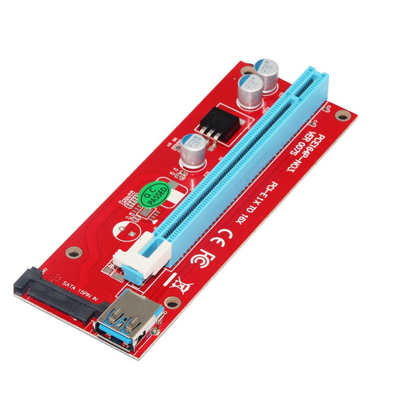 6Pcs PCI-E Express X16 Extender PCI E USB Riser Card