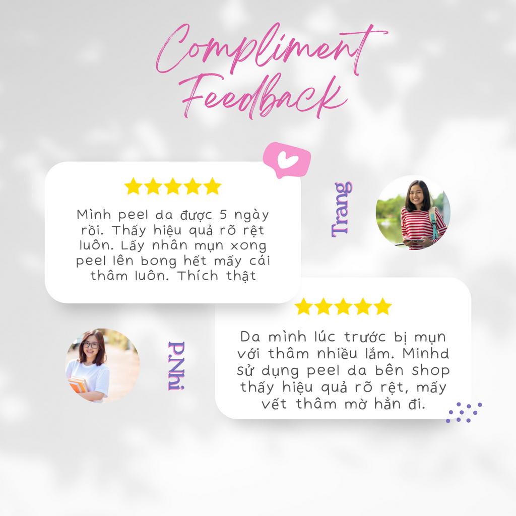 Tẩy Da Chết Hoá Học Peel Da Compliment Skin Glow Làm Sáng Và Căng Bóng Da 27ml