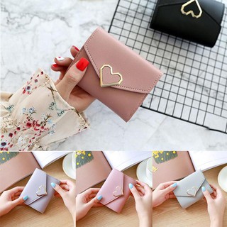Ví tiền nhỏ họa tiết trái tim xinh xắn cho nữ ví nữ giá rẻ ví da cao cấp ví cầm tay bóp mini ví cầm tay nam ví ngắn nữ