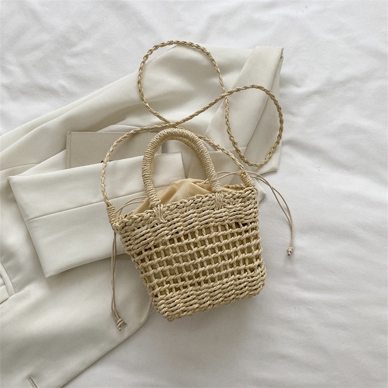 Túi Cói Đeo Chéo Phong Cách Phương Tây Thời Trang 2022 Cho Nữ