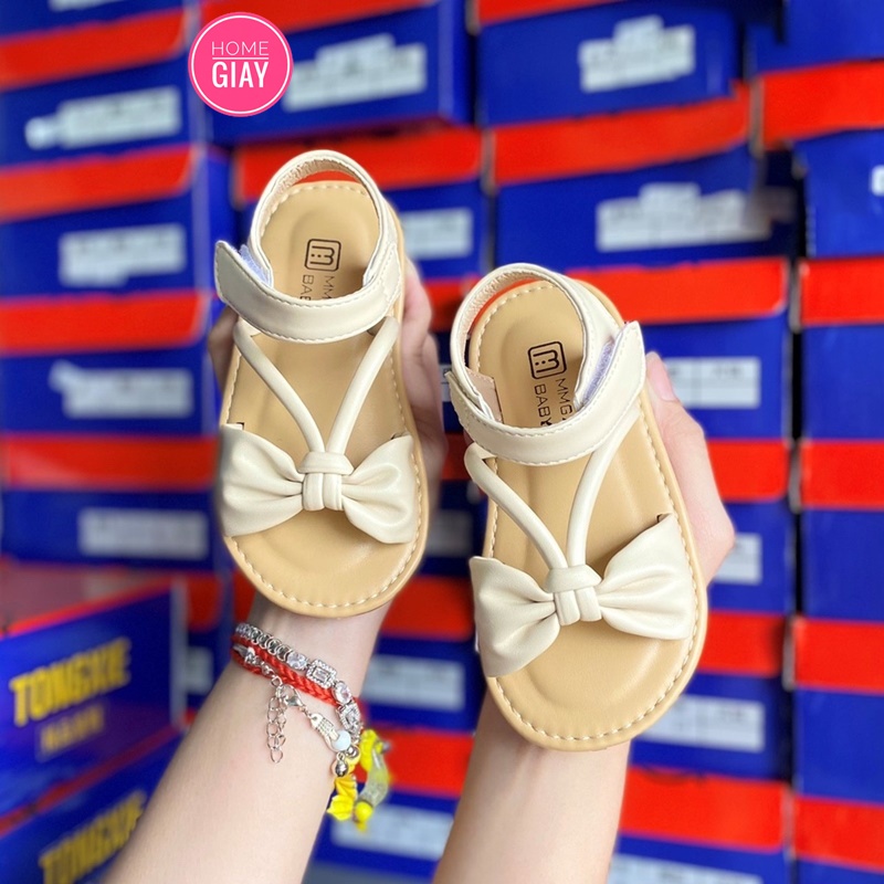 Dép sandal cho bé gái 2-7 tuổi quai hậu thời trang xuân hè chống trượt da mềm Homegiay E55