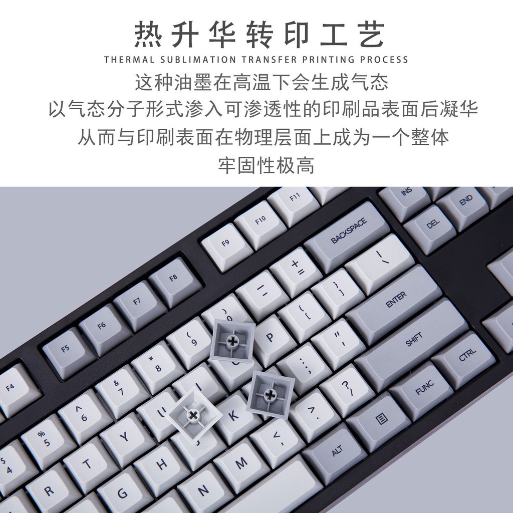 Catcher Granite XDA Chiều cao KT1 PBT Thăng hoa Cherry MX8.0 Bàn phím cơ Nắp phím IKBC