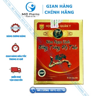 Sâm ngọc linh đông trùng hạ thảo Học viện quân y hộp 60 viên
