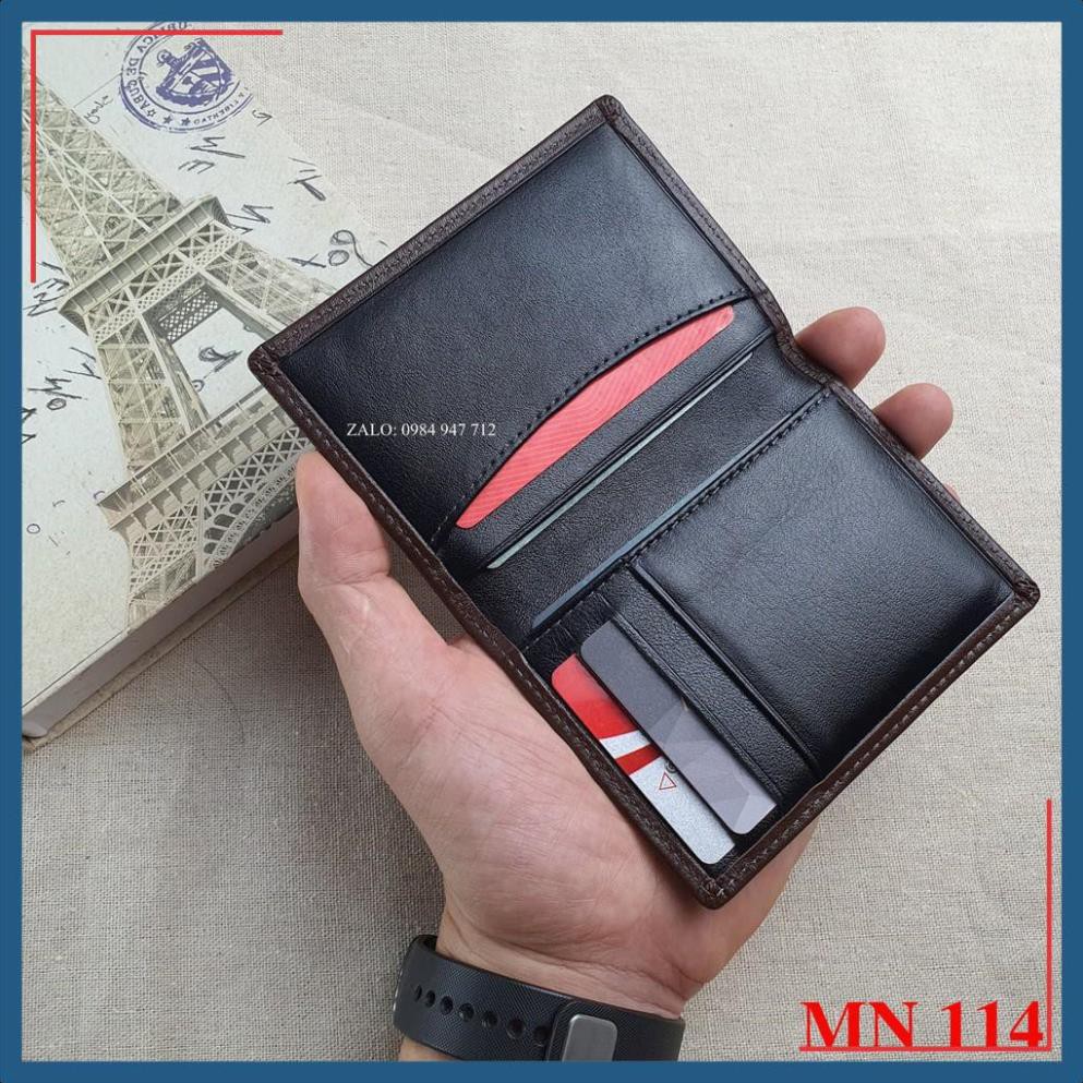 Ví mini card cao cấp Adam VD56 chất liệu da 100% cao cấp- đựng tối da 12 loại thẻ cầm tay nam nữ Bảo Hành 12 tháng