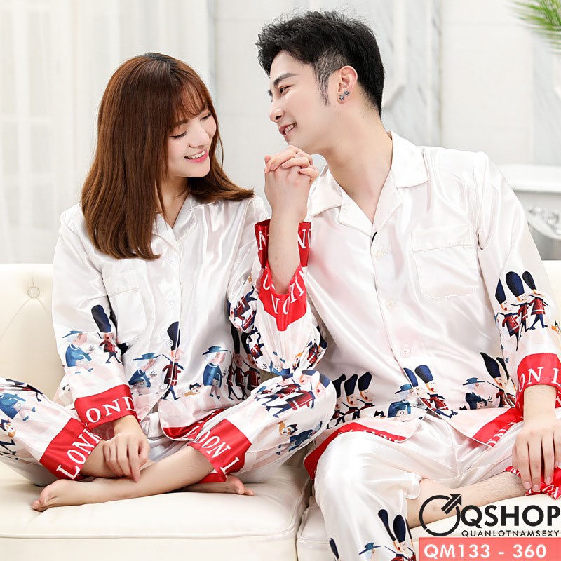 [SALE] BỘ ĐỒ PIJAMA NAM LÍNH CHÌ QM133