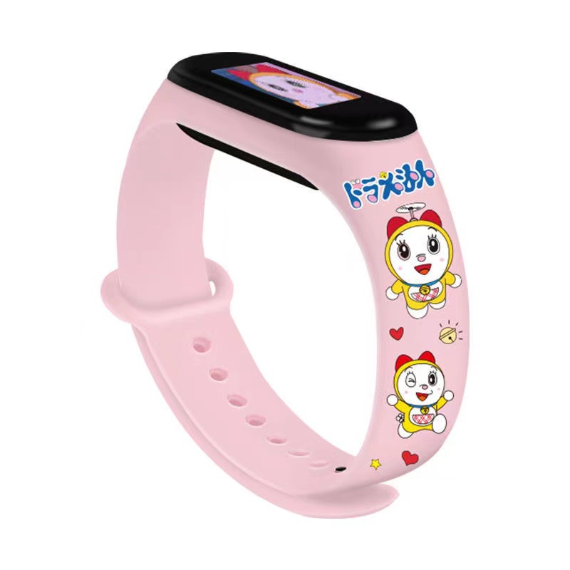 Dây Đeo Họa Tiết Dễ Thương Cho Đồng Hồ Thông Minh Mi Band 7/6/5/Mi Band 4/3