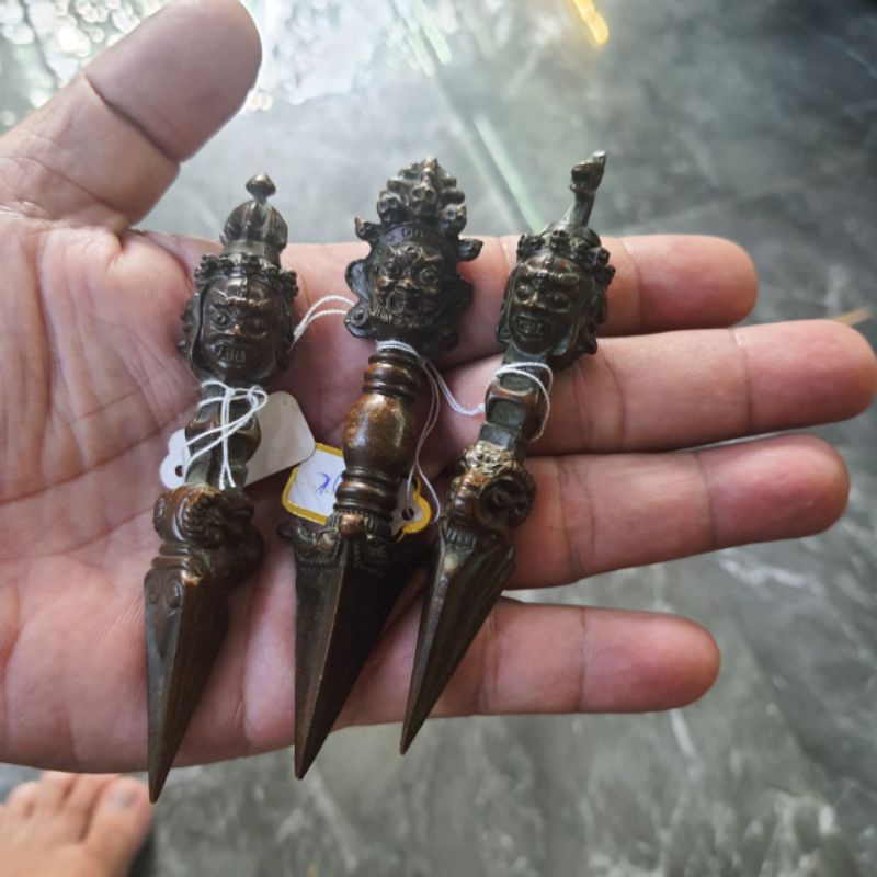 Bộ 3 chày Kim cang Phổ Ba, Mahakala, Mã đầu Minh vương Pháp khí Mật tông