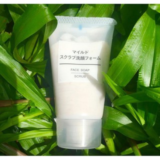 Sữa rửa mặt tẩy tế bào chết Muji Face Soap Scrub mini