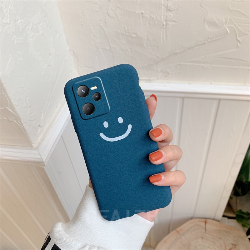 Ốp Điện Thoại TPU Silicone Dẻo Mờ Hình Mặt Cười Thời Trang Mới Cho Realme C35 Realme 9i Realme 9 Pro Realme 9 Pro +
