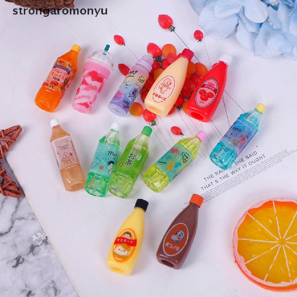 Set 3 Chai Nước Sốt / Sô Cô La Tỉ Lệ 1: 12 Dùng Trang Trí Nhà Búp Bê