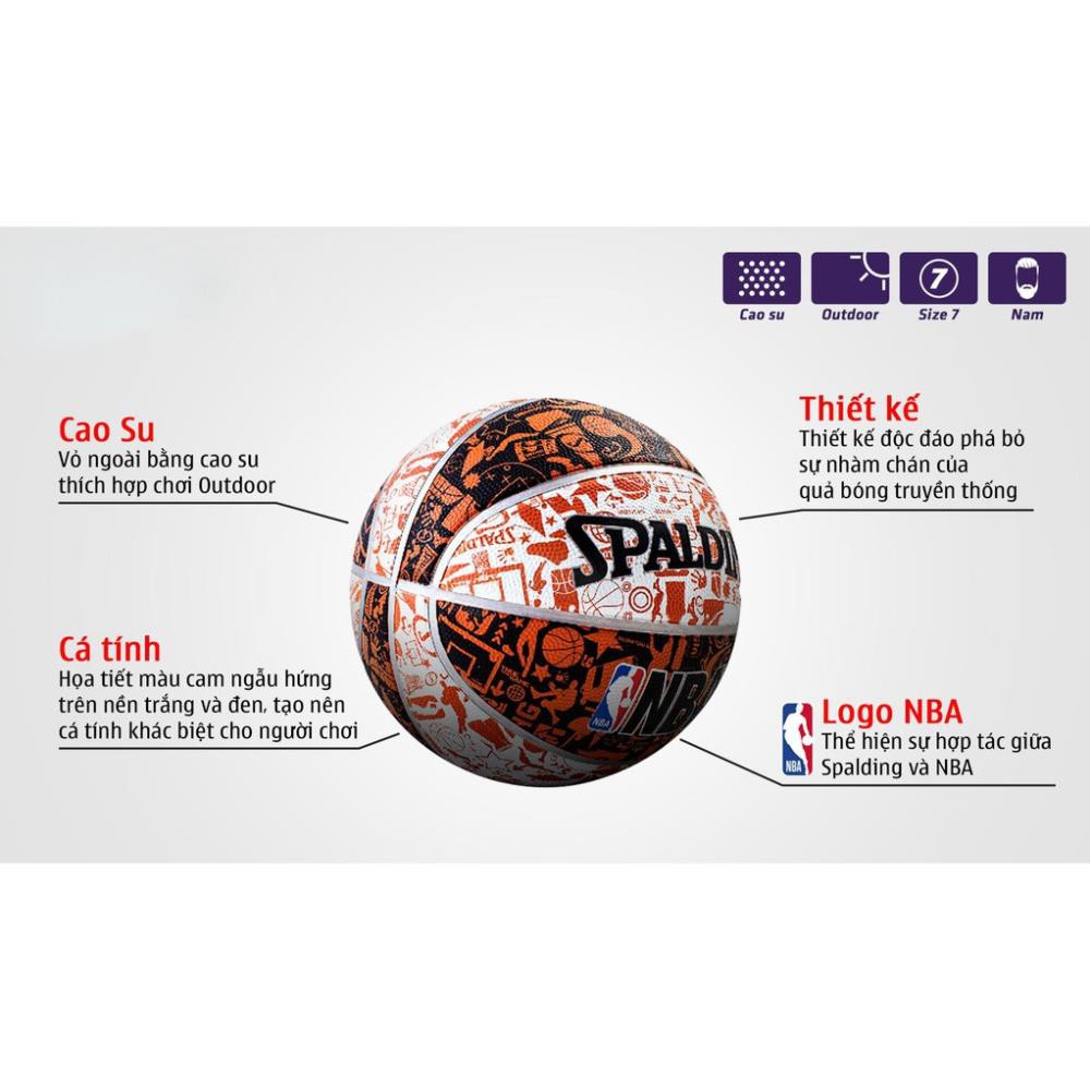 Quả bóng rổ Spalding NBA Graffiti Outdoor Size 7