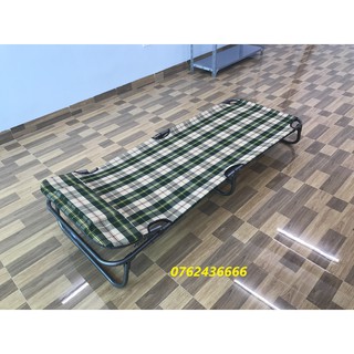 Giường xếp vải bạt cực kì chắc chắn