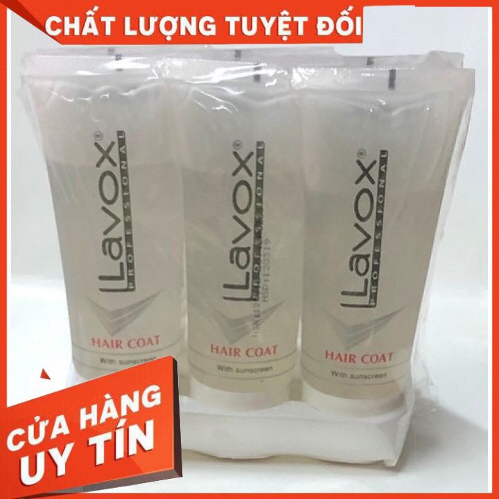 [chính hãng]  Dầu Dưỡng Bóng Tóc Lavox Hair Coat With Sunscreen 60ml dạng tip   dưỡng bóng tóc chống khô sơ trẻ ngọn