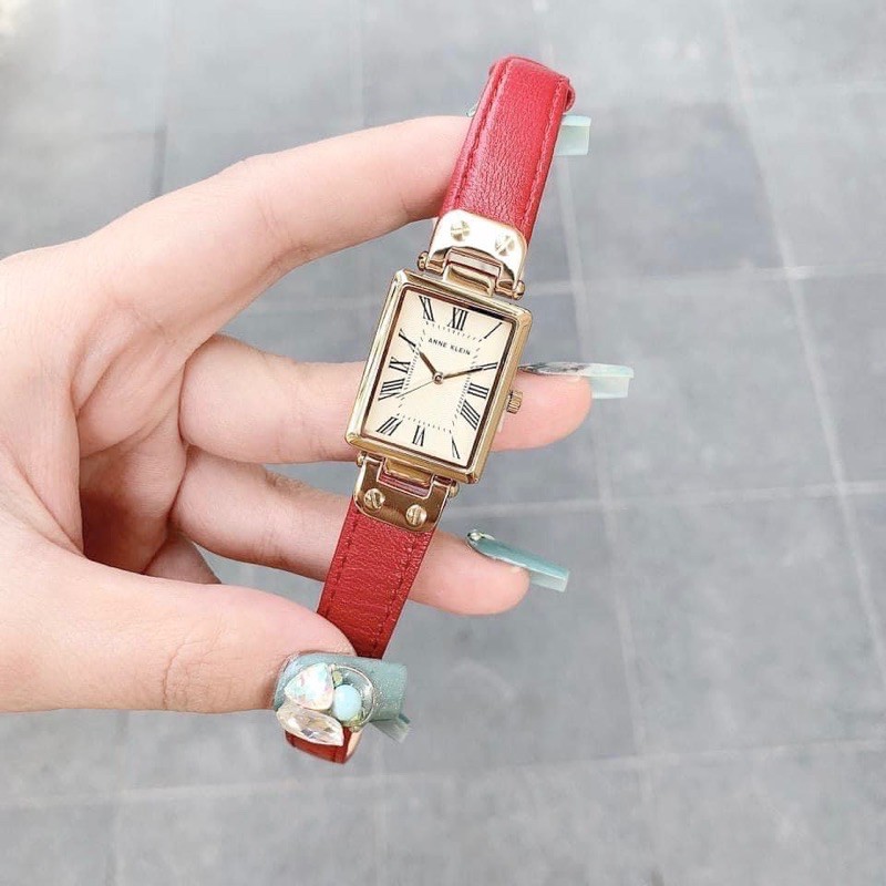 Đồng hồ nữ Anne Klein dây da, mặt 21.5mm