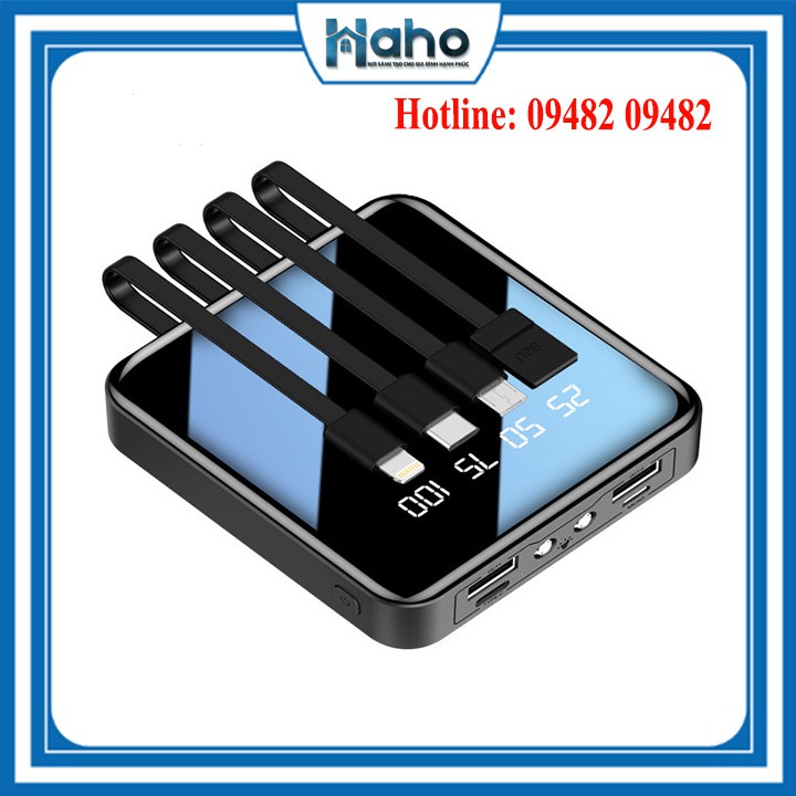 Pin Sạc Dự Phòng Mini YM300s 20000mAh Haho Đẹp Nhỏ Ngọn Dễ Thương, Chất Lượng Sạc Nhanh Dành Cho Các Loại Điện Thoại
