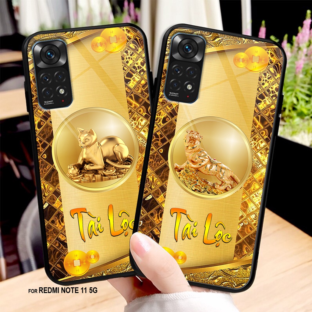 Ốp lưng KÍNH Xiaomi REDMI NOTE 11 4G / REDMI NOTE 11S / REDMI NOTE 11 PRO 5G in hình 3D 12 CON GIÁP -TÀI LỘC-PHÚ QUÝ