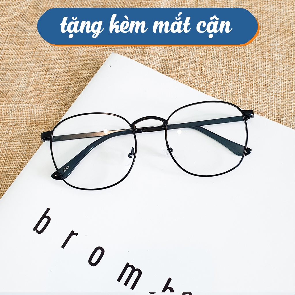 Gọng kính cận nam nữ thời trang kim loại mảnh Lucy 9396