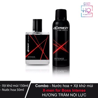 Combo Nước hoa Xmen For Boss 49ml và xịt toàn thân Xmen For Boss 150ml