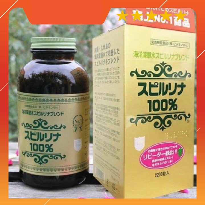 💚 Tảo Xoắn Spirulina Nhật Bản 2200 Viên [CHÍNH HÃNG]