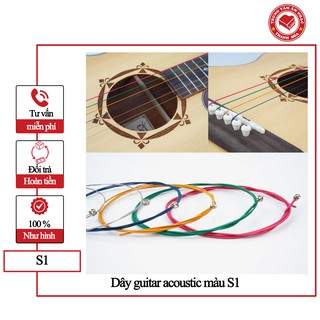 Bộ dây đàn Guitar Acoustic màu - Hàng cao cấp