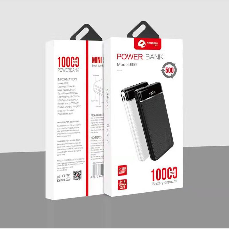 SẠC DỰ PHÒNG FENGZHI J352 dung lượng 10.000mAh