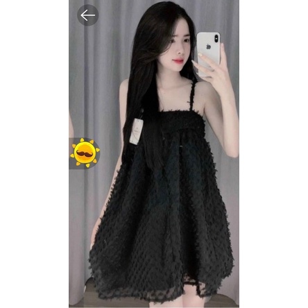 Đầm babydoll vải xốp ☘️☘️☘️Ly alohashop91