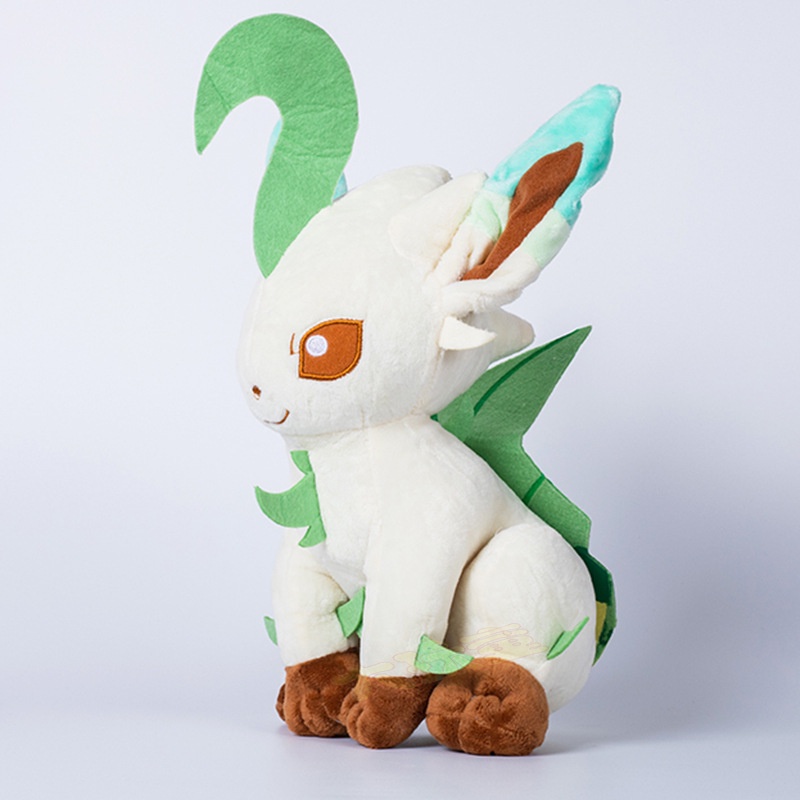 THÚ BÔNG POKEMON EEVEE  HỆ LÁ CÂY LEAFEON  HÀNG CHÍNH HÃNG POKEMON CHUẨN ĐẸP TỪNG CM