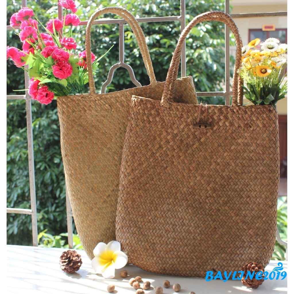 Túi xách đan rơm thời trang nữ xinh xắn