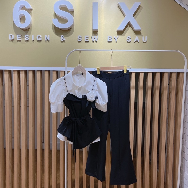 Áo yếm kiểu nữ thắt eo (giá trên không bao gồm áo sơ mi ), áo 2 dây chất umi co dãn 4 chiều 6SIX closet