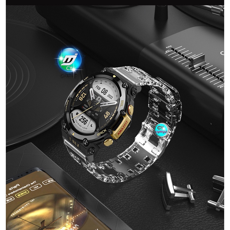 Dây Đeo Thay Thế Chất Liệu TPU Trong Suốt Cho amazfit t rex 2 t rex2