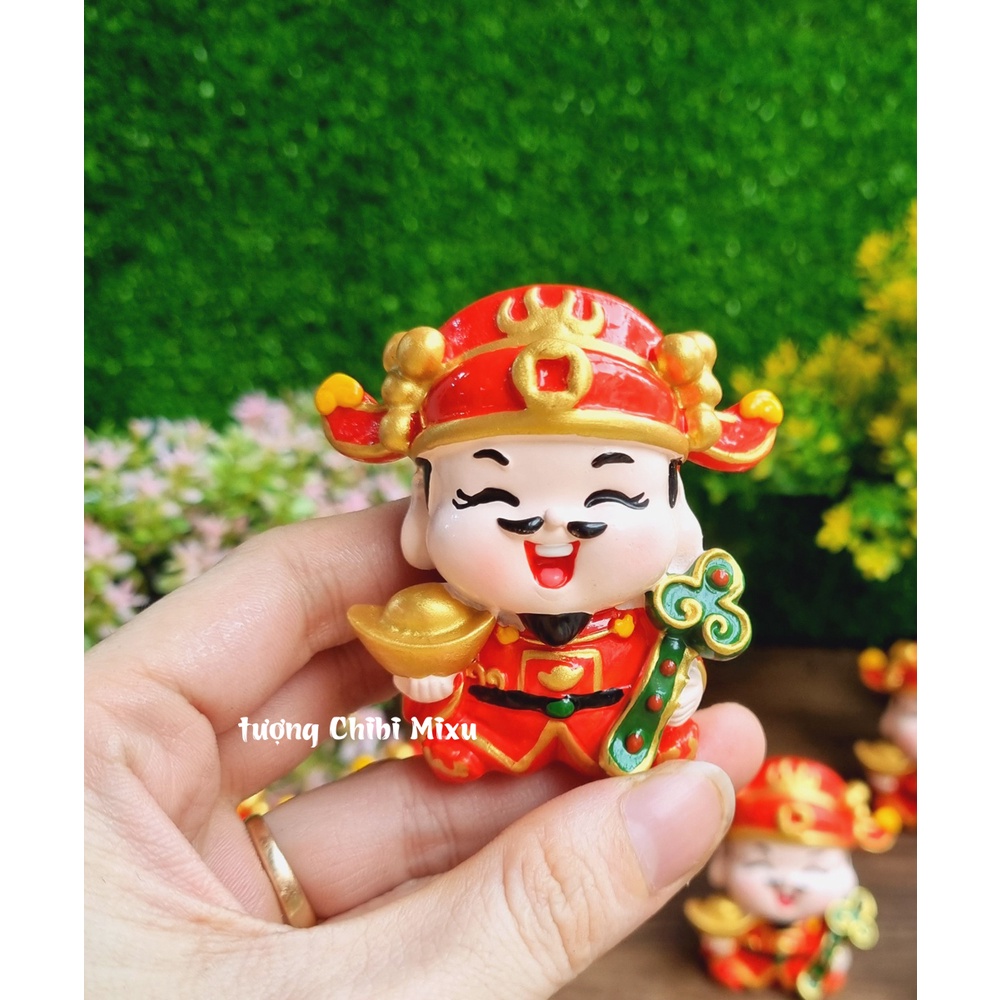 Tượng chibi Thần Tài Như Ý Cát Tường 6cm cao cấp