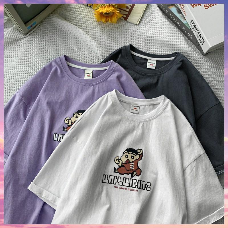 Áo thun tay lỡ nam nữ, áo phông unisex form rộng mát mịn thấm hút mồ hôi in hình Shin bán chạy nhất 2022.