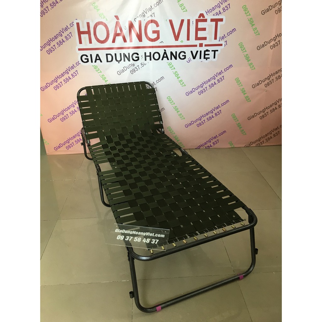 Giường xếp dù cao cấp HVLA CHÂN CAO