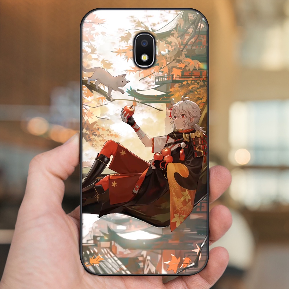 Ốp lưng Samsung J3 Pro, J5 2017, J5 Pro, J7 Pro viền đen in hình Kazuha Genshin Impact