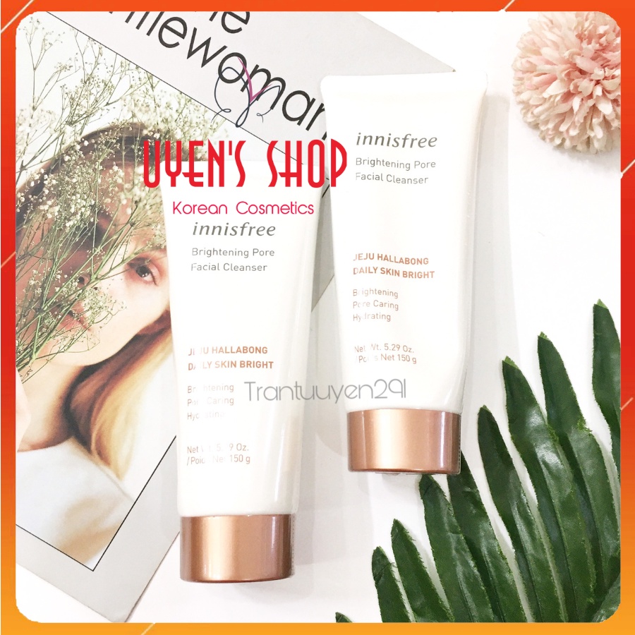(Mẫu mới) Sữa rửa mặt Innisfree Brightening Pore Facial Cleanser 150ML
