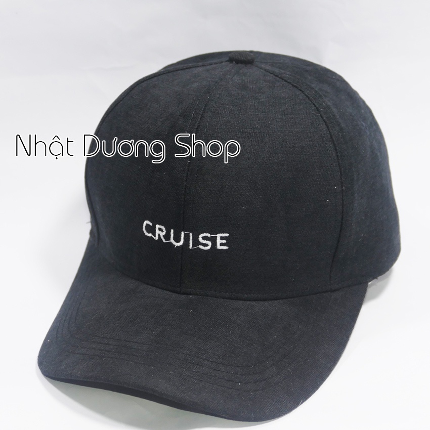 Mũ lưỡi trai ❤️ Nón kết thêu chữ CRUISE chất kaki cao cấp form unisex nam nữ