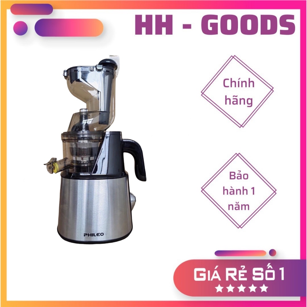 Máy ép chậm Phileo Hàn Quốc, máy ép hoa quả, máy ép trái cây kiệt nước - HÀNG CHÍNH HÃNG