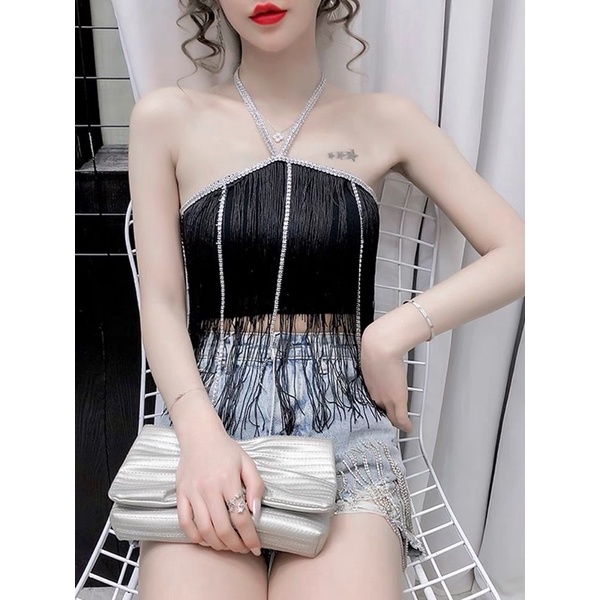 yếm quây tua rua (1139#) (có mút ngực)