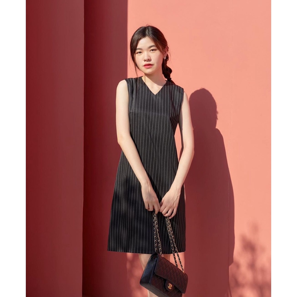 LIGAM - ĐẦM AMY DRESS KẺ SỌC